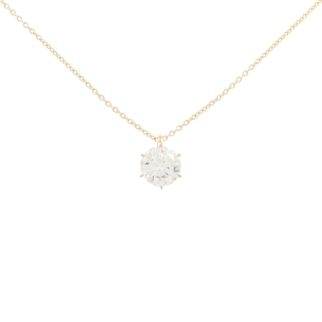 【リメイク】K18YG ダイヤモンド ネックレス 1.076CT H SI1 VG