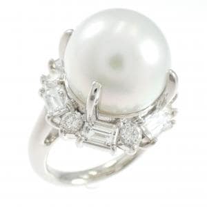 PT900 白蝶パール リング 13.8mm
