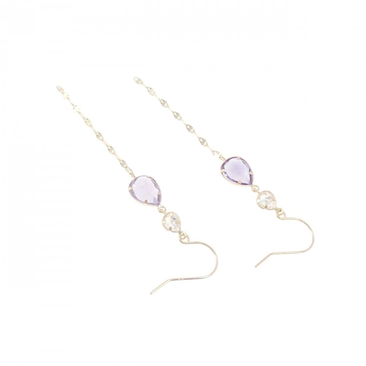 K10YG アメジスト ピアス