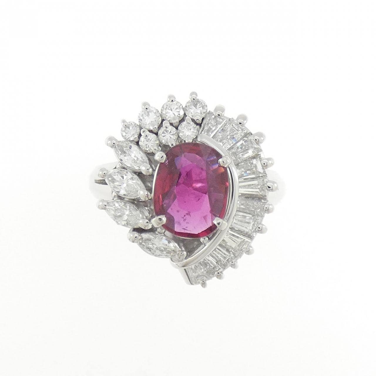 PT900 ルビー リング 1.26CT
