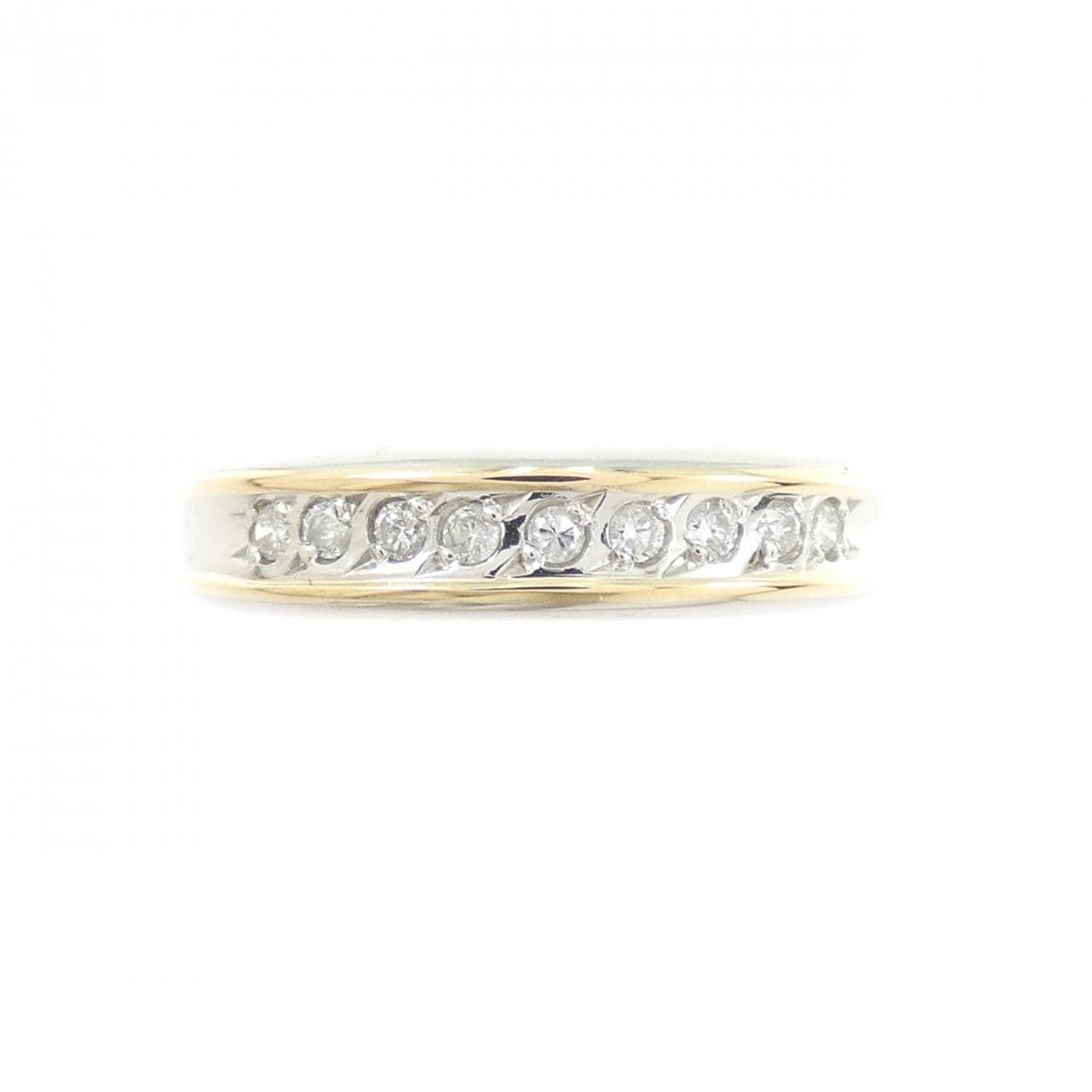 PT900/K18YG ダイヤモンド リング 0.10CT