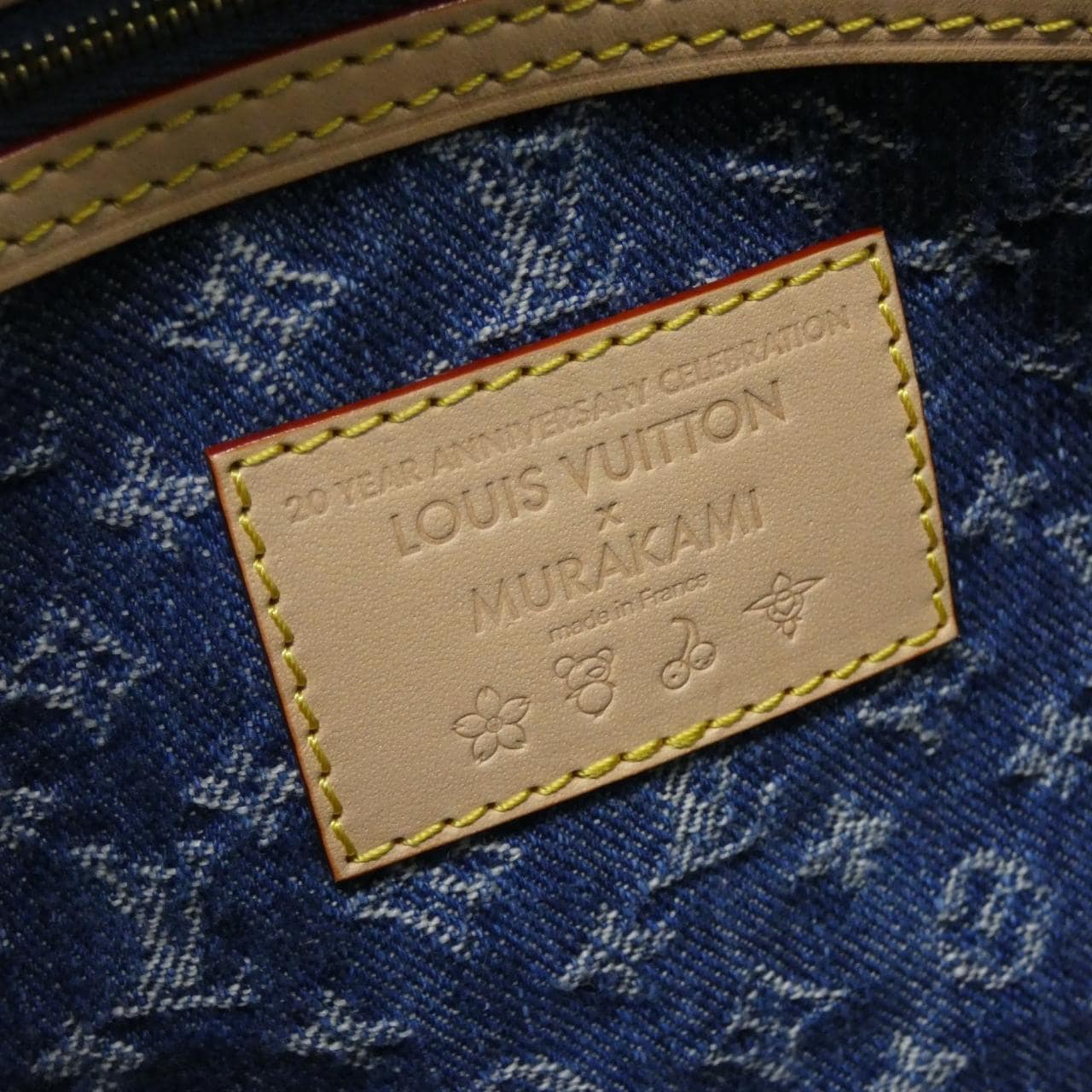 ルイヴィトン モノグラム チェリー デニム(LV x TM) キーポル バンドリエール 45cm M13875 ボストンバッグ