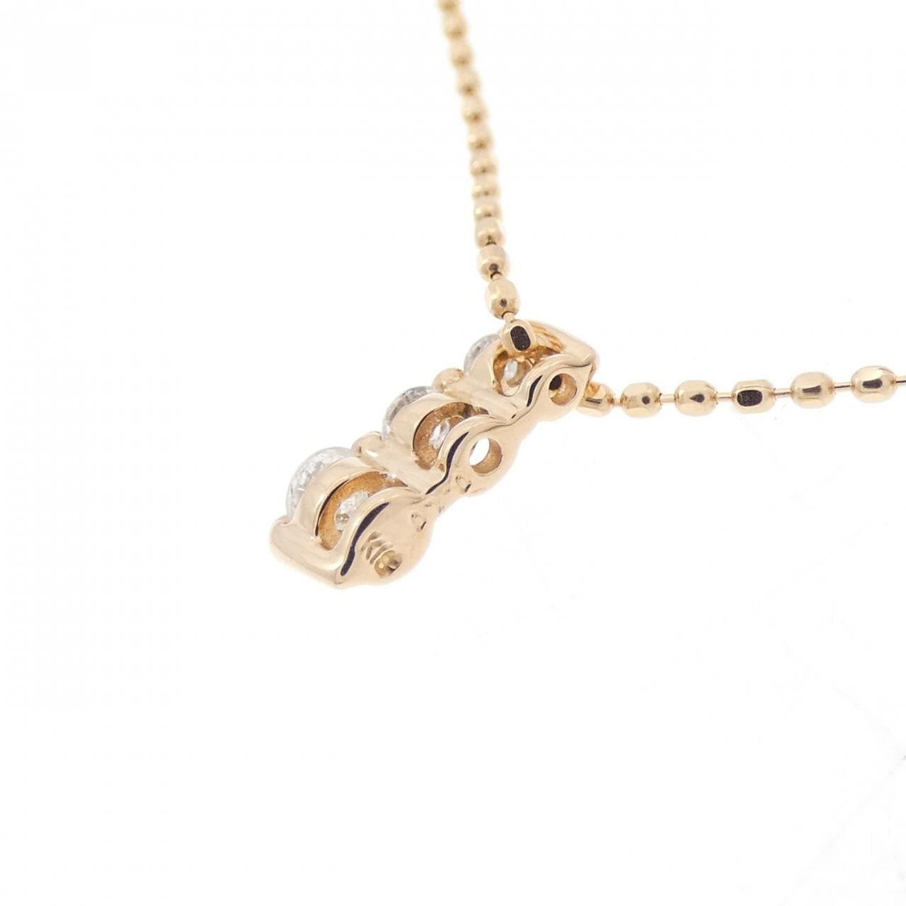 K18PG ダイヤモンド ネックレス 0.10CT