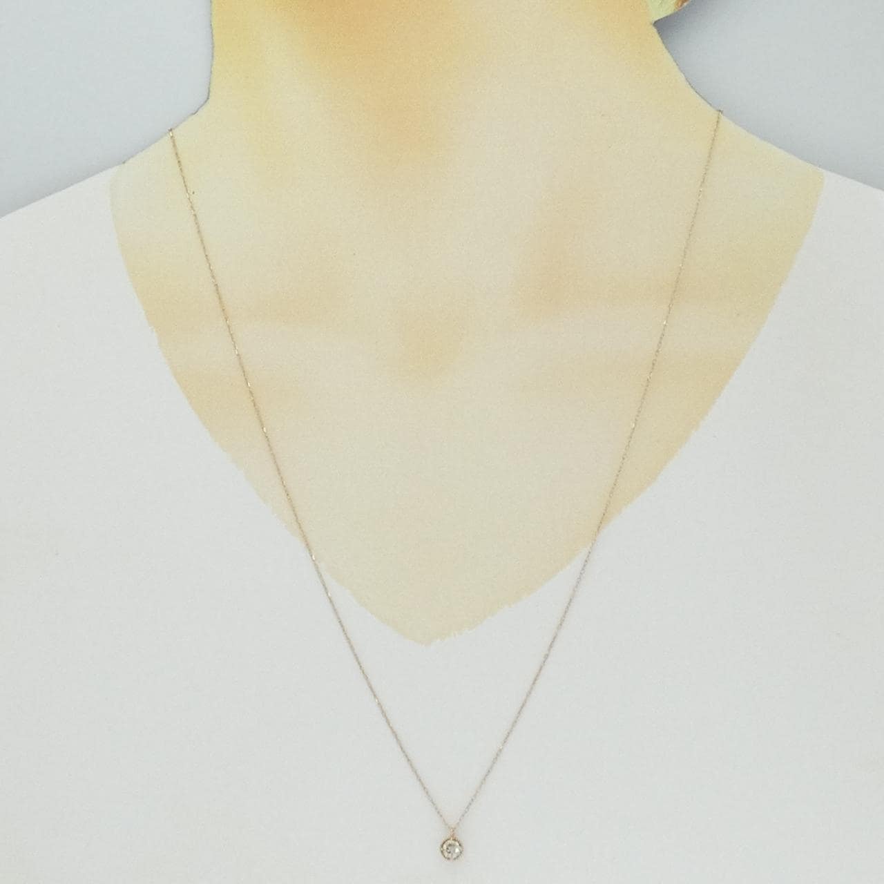 K18PG ダイヤモンド ネックレス 0.30CT