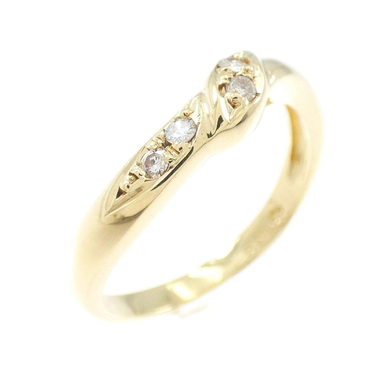 K18YG ダイヤモンド リング 0.07CT