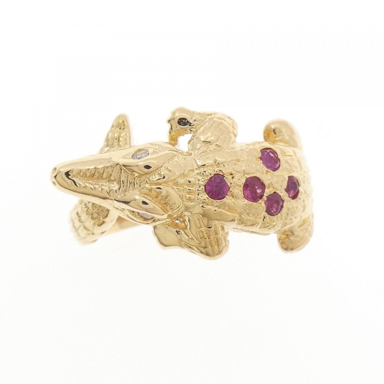 K18YG ルビー リング