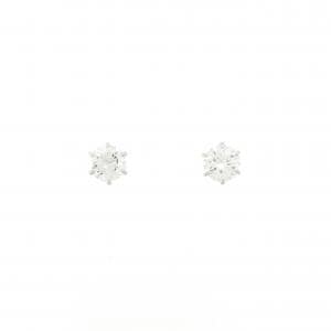 【リメイク】PT/ST ダイヤモンド ピアス 0.308CT 0.347CT D VS2 VG-GOOD