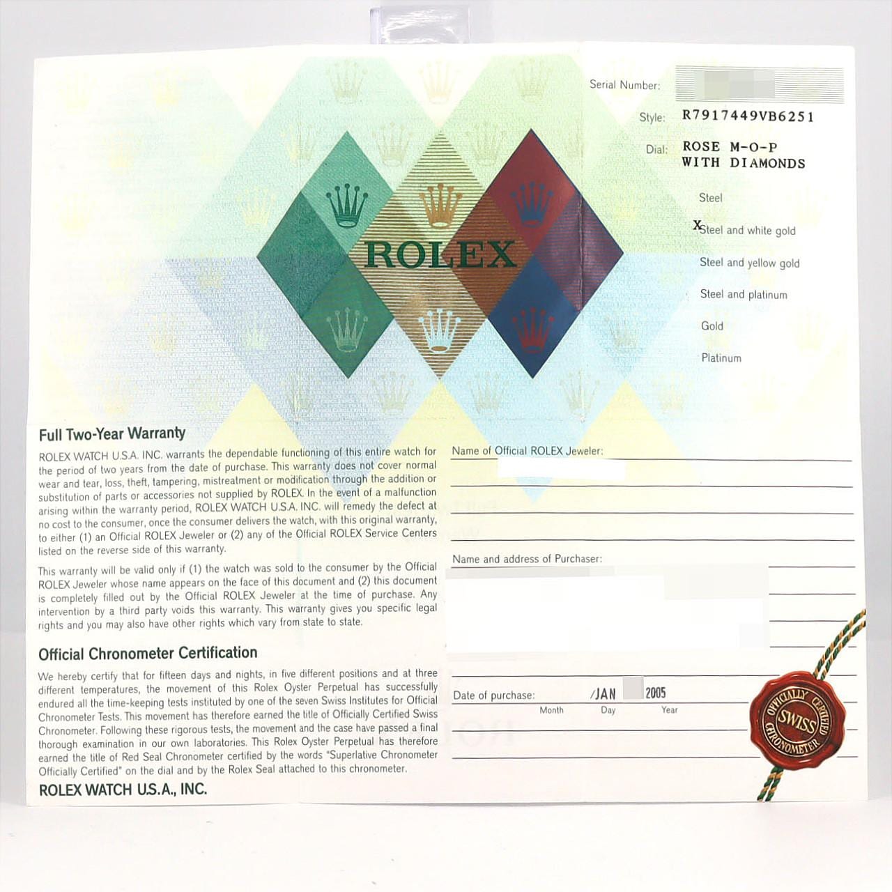 ロレックス デイトジャスト 79174NG SSxWG 自動巻 F番