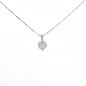 PT950/PT850 ソリティア ダイヤモンド ネックレス 0.576CT
