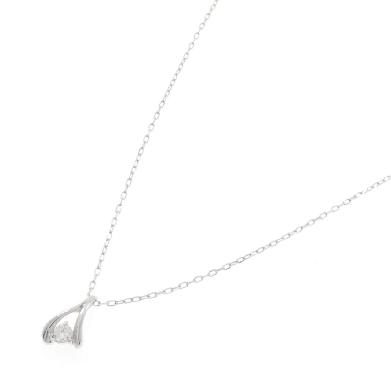 K18WG ダイヤモンド ネックレス 0.06CT