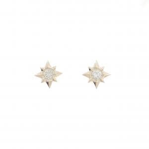 【リメイク】K10YG ダイヤモンド ピアス 0.14CT