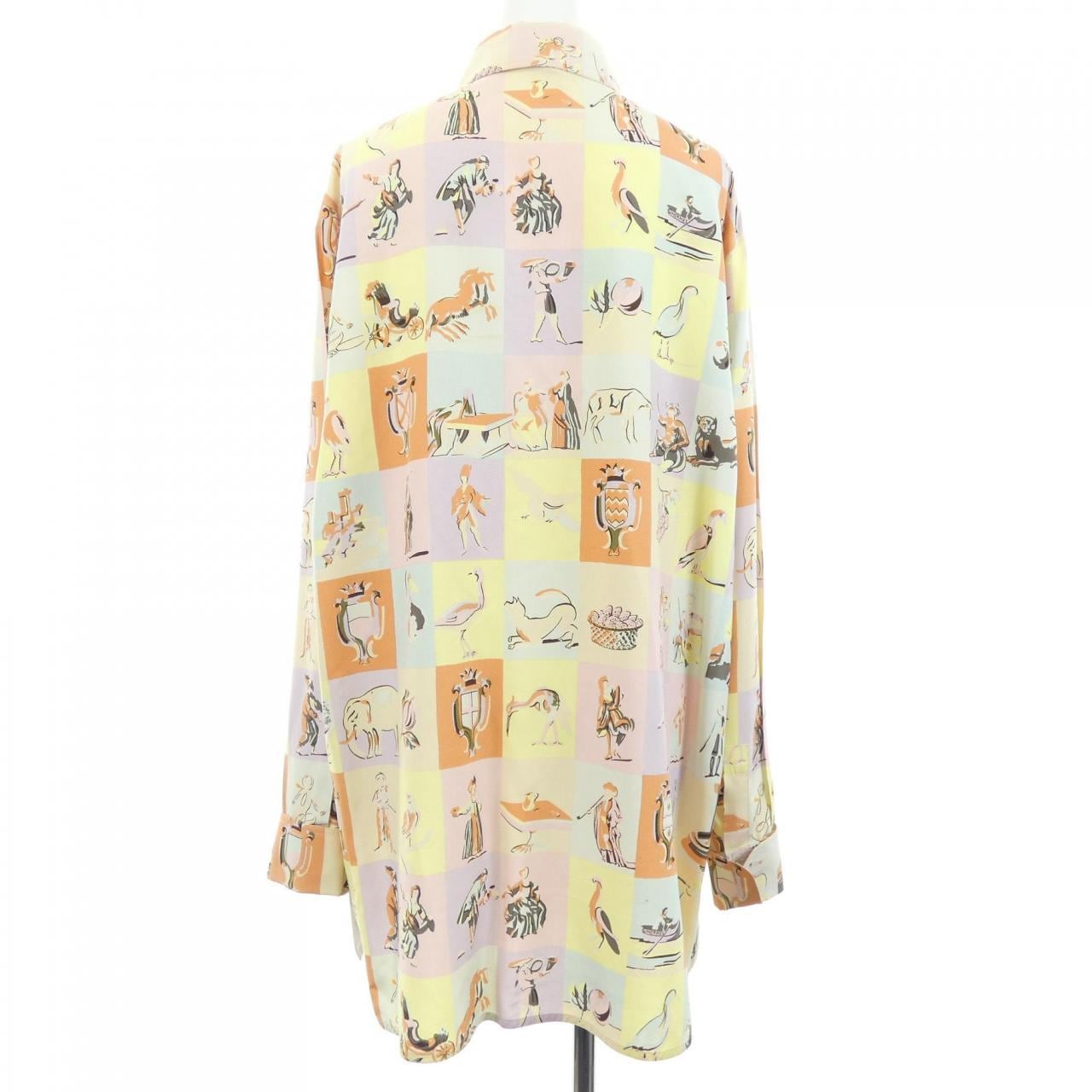 【ヴィンテージ】エルメス HERMES ツイルレーヌ シャツ