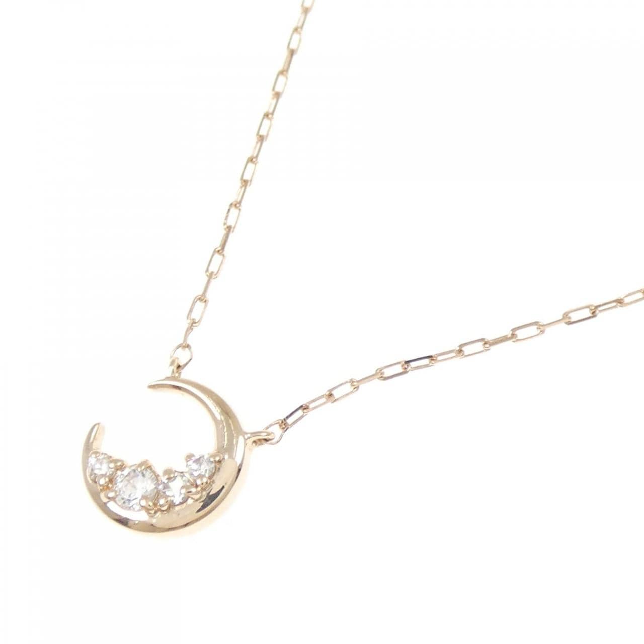 4゜C ムーン キュービックジルコニア ネックレス