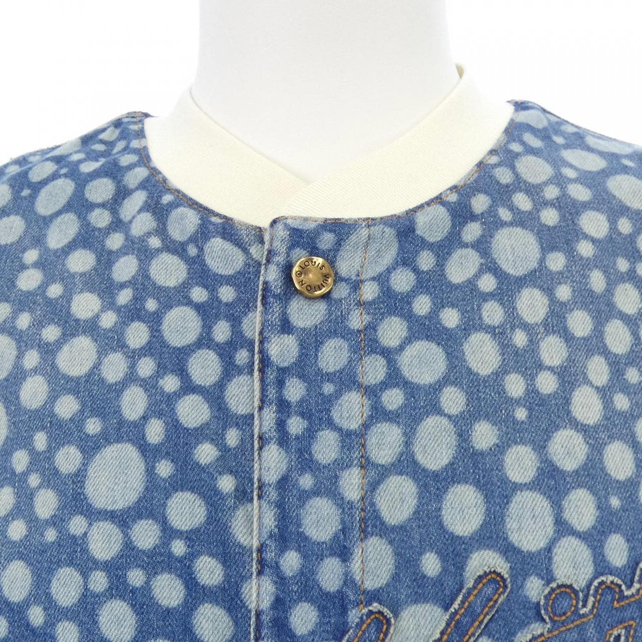 ルイヴィトン LOUIS VUITTON LV×YK インフィニティドットデニムシャツ HOS33WYN4 草間彌生 S/Sシャツ