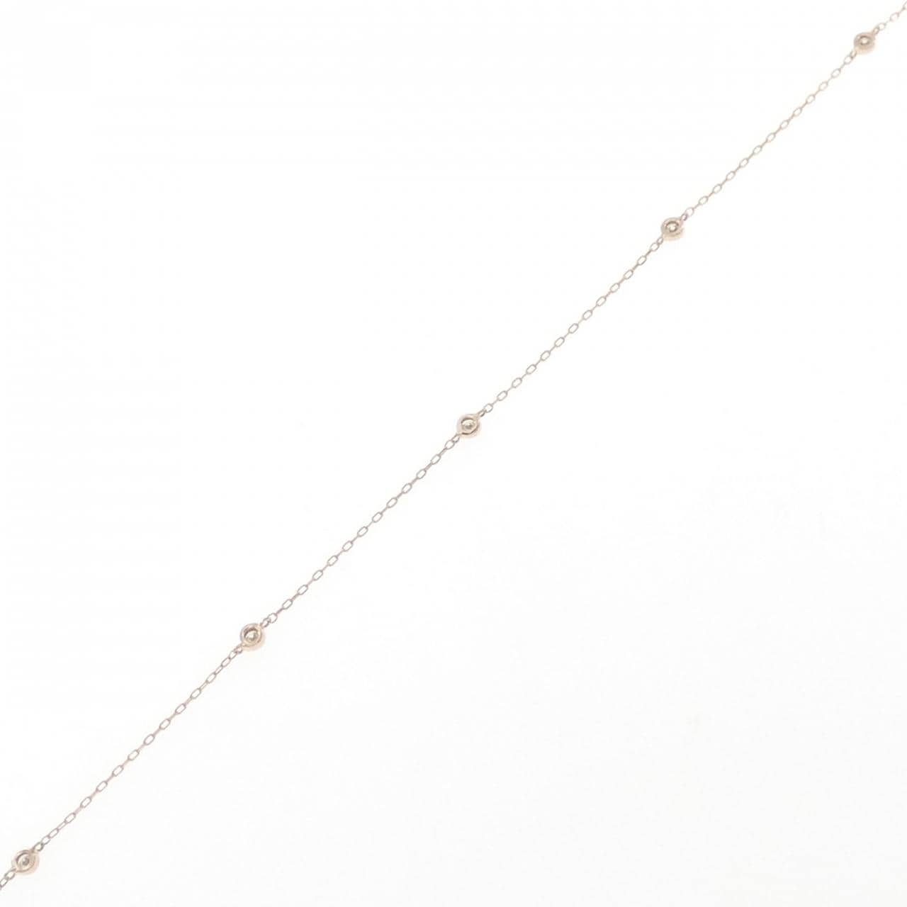 K18PG ダイヤモンド ブレスレット 0.10CT