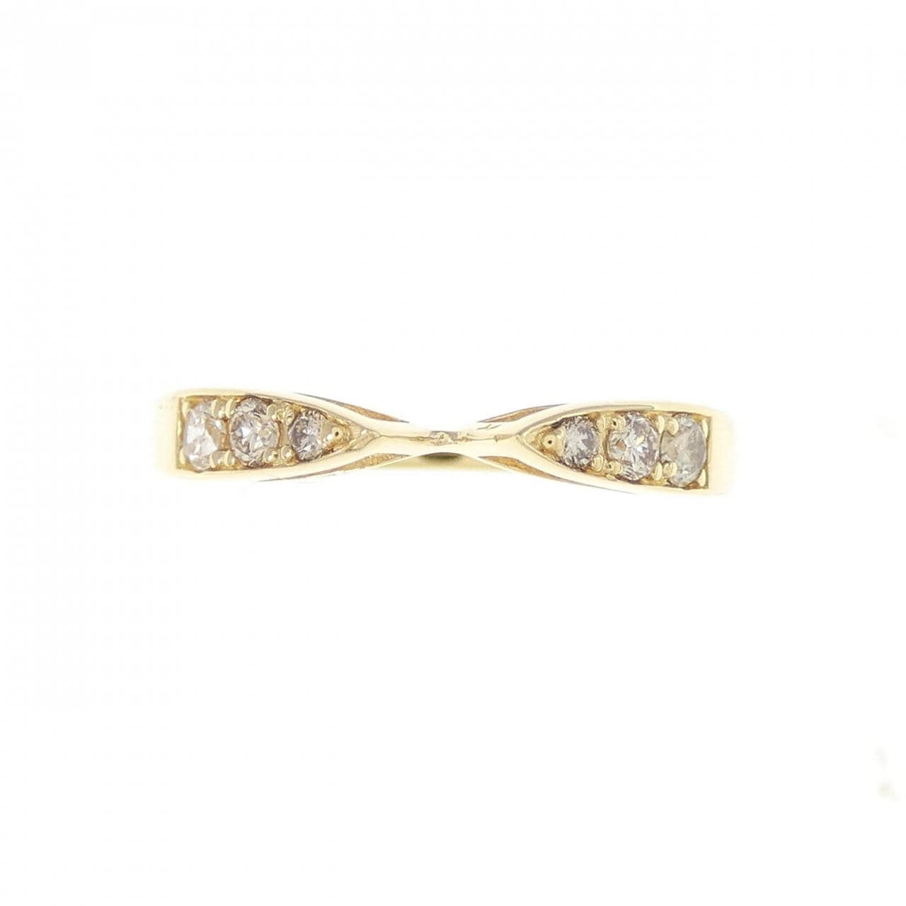 K18YG ダイヤモンド リング 0.066CT