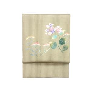 夏名古屋帯　竪絽染帯　友禅加工