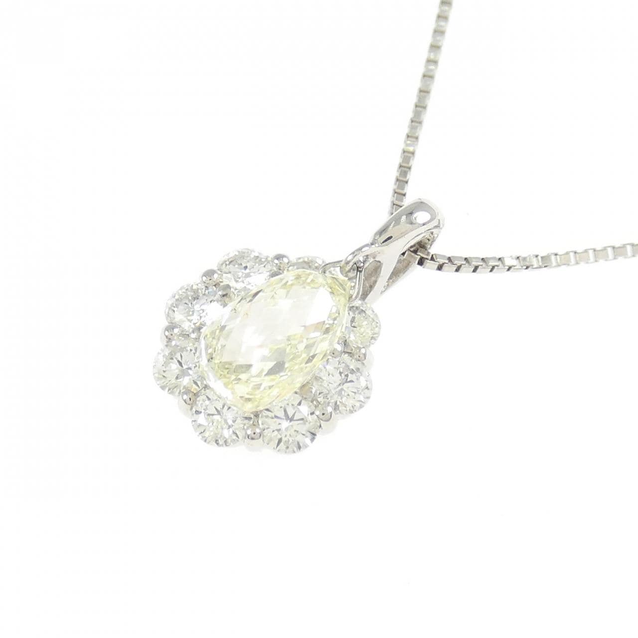 PT900/PT850 ダイヤモンド ネックレス 1.079CT