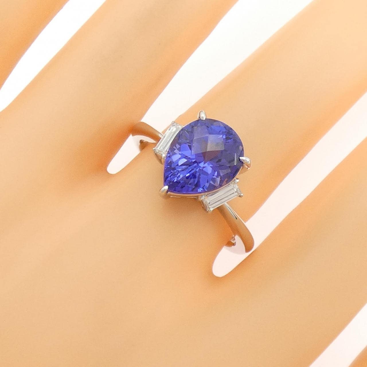 PT900 タンザナイト リング 4.33CT