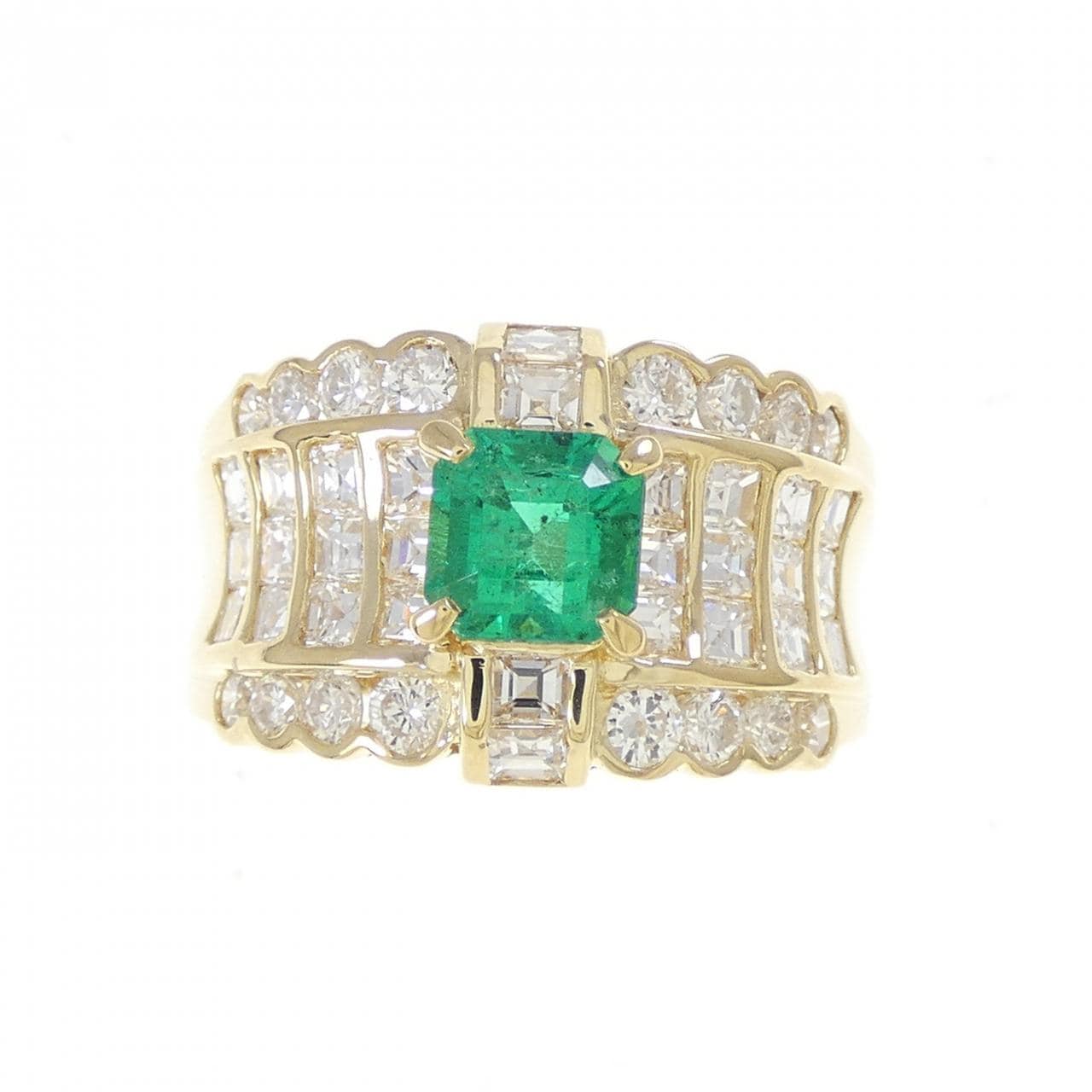 K18YG エメラルド リング 0.69CT