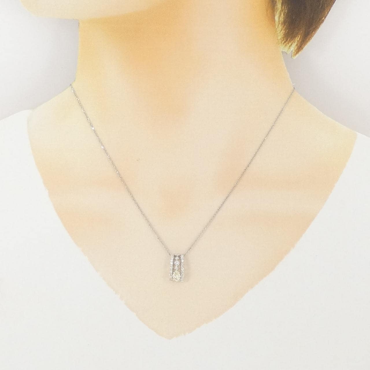PT900/PT850 ダイヤモンド ネックレス 0.30CT