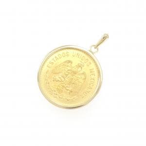 K18YG(枠) コイン ペンダント