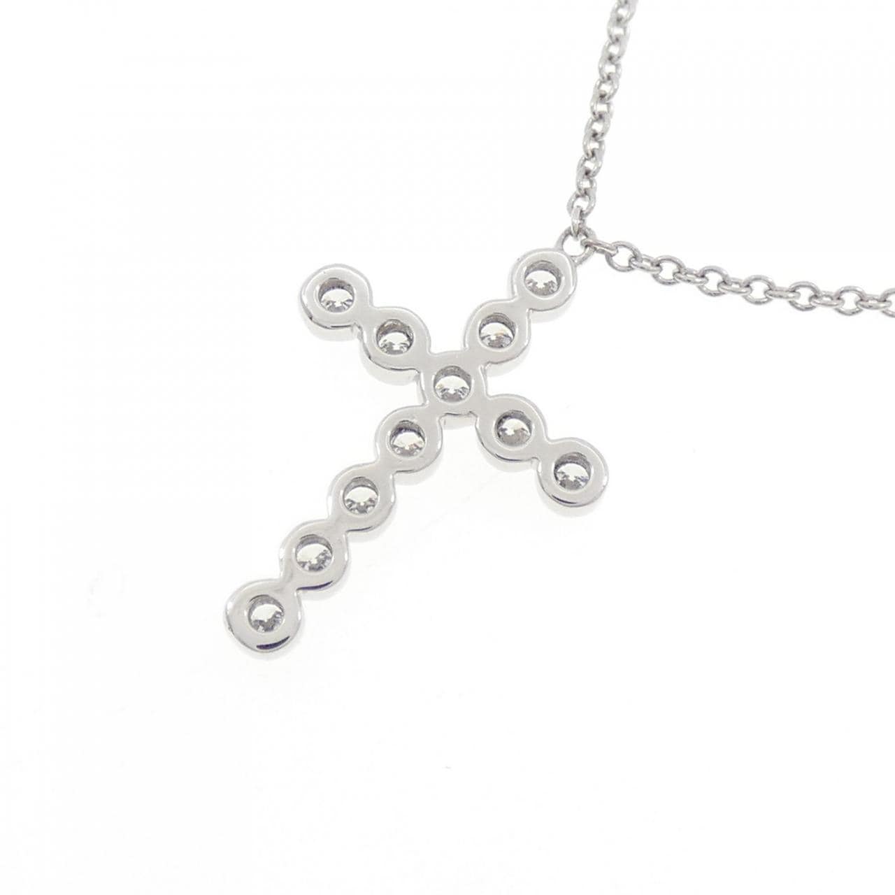 ティファニー ベゼルクロス ミニ ネックレス