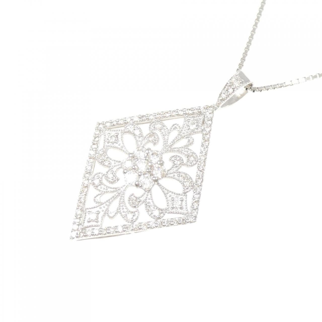 PT900/PT850 ダイヤモンド ネックレス 1.00CT