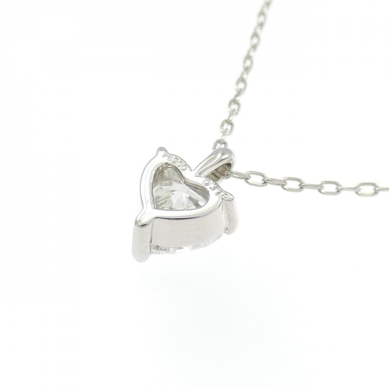 PT900/PT850 ダイヤモンド ネックレス 0.718CT H SI2 ハートシェイプ