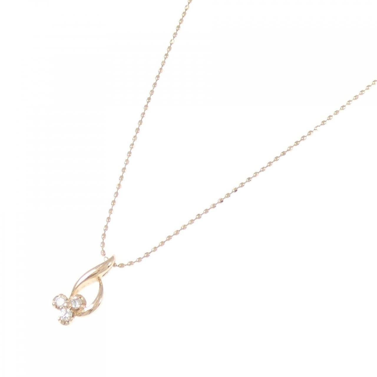 K10PG ダイヤモンド ネックレス 0.06CT