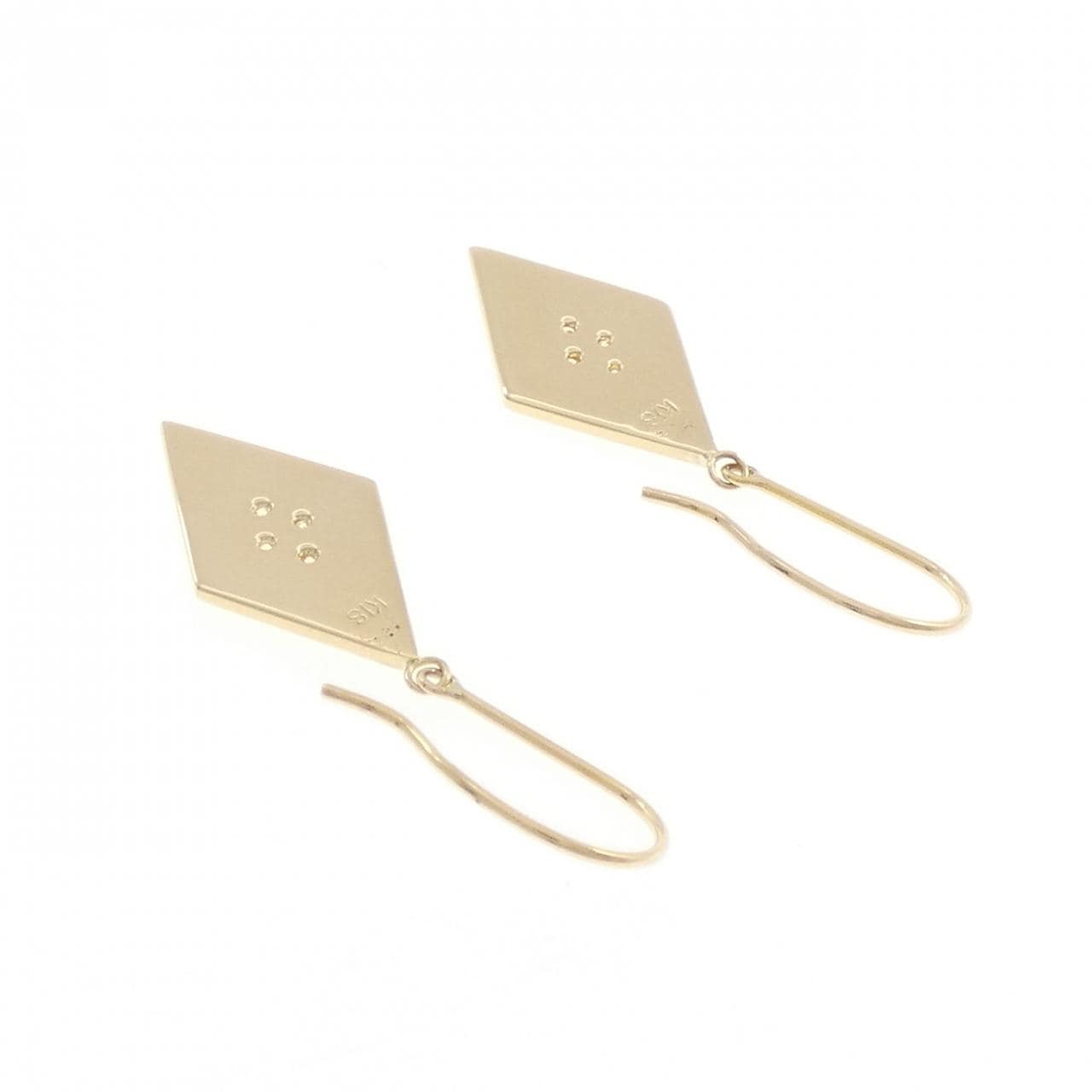 K18YG ダイヤモンド ピアス