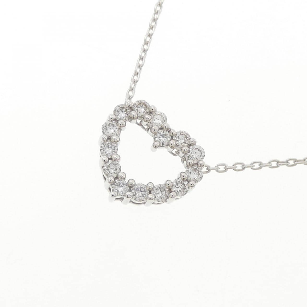 タサキ ハート ダイヤモンド ネックレス 0.18CT