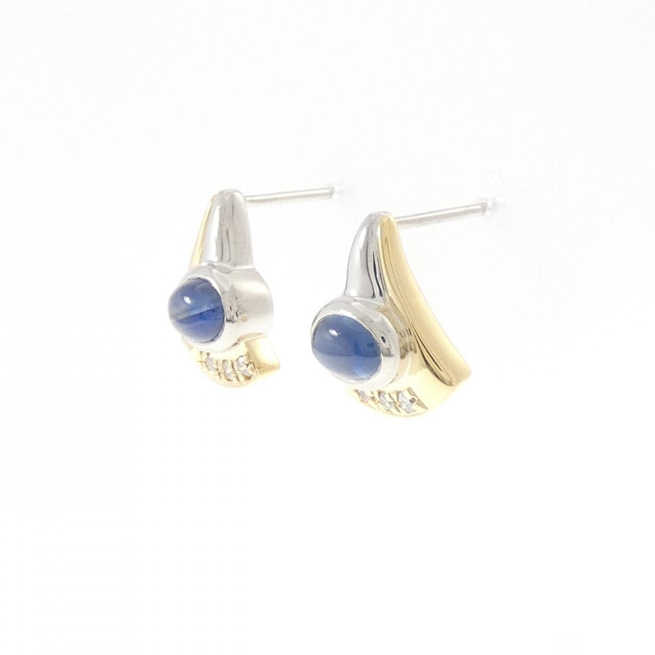 PT850/K18YG サファイヤ ピアス 1.64CT