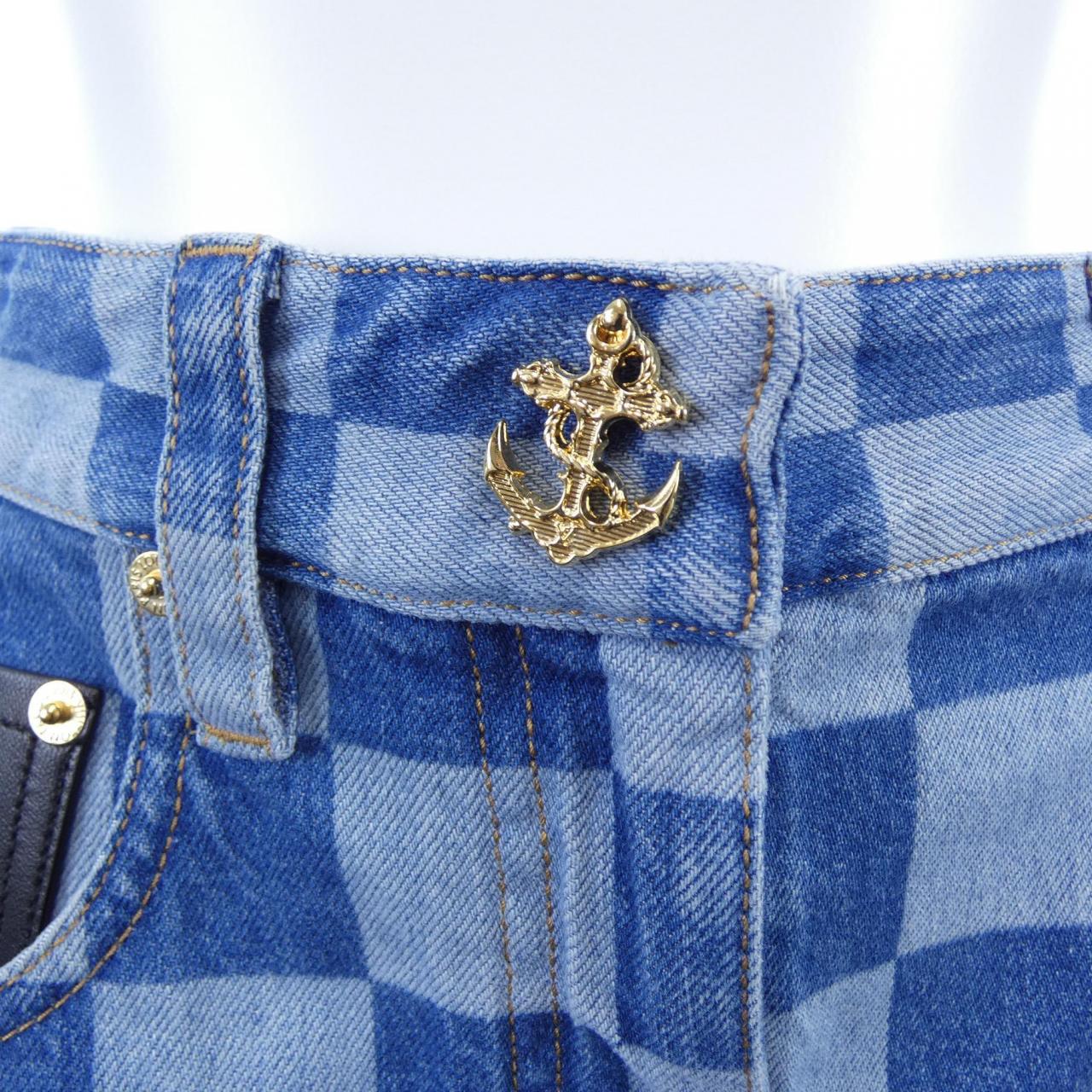 ルイヴィトン LOUIS VUITTON ダミエデニムスカート LVリミックス FQSK79RXZ スカート