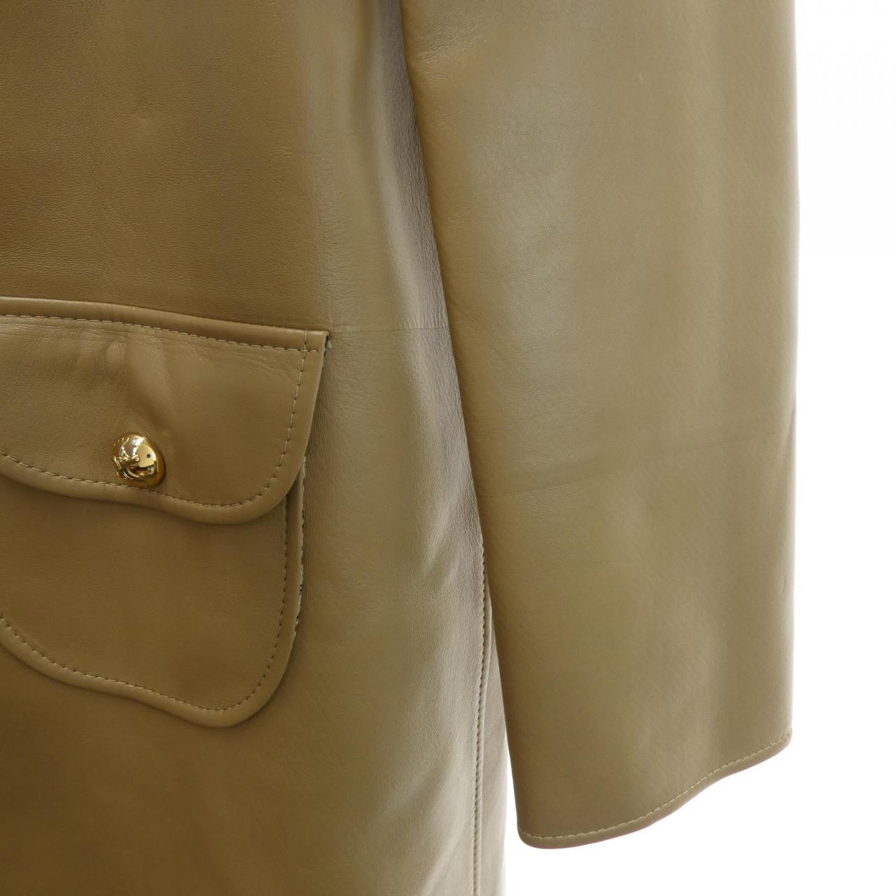 セリーヌ CELINE クロディーヌカラー 2D568583 レザーコート