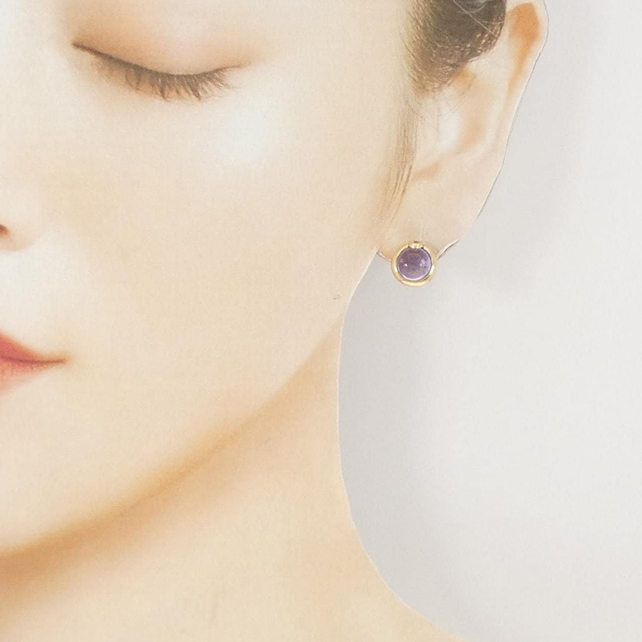 K18YG アメジスト ピアス