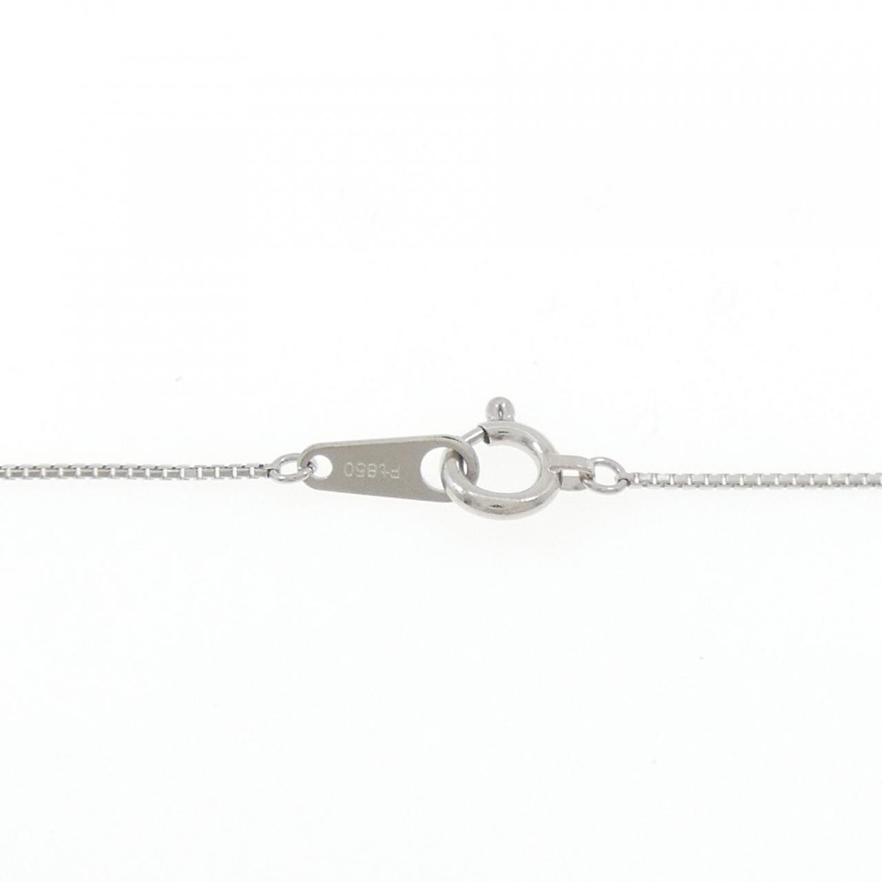PT ソリティア ダイヤモンド ネックレス 0.13CT