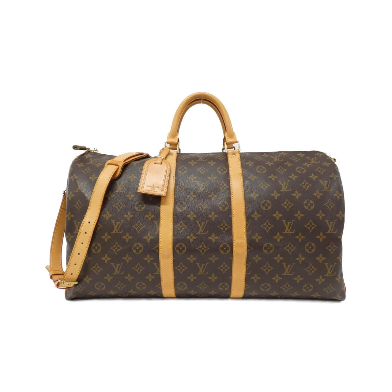 LOUIS VUITTON Monogram Keepall Bandouliere 55 公分 M41414 波士頓包