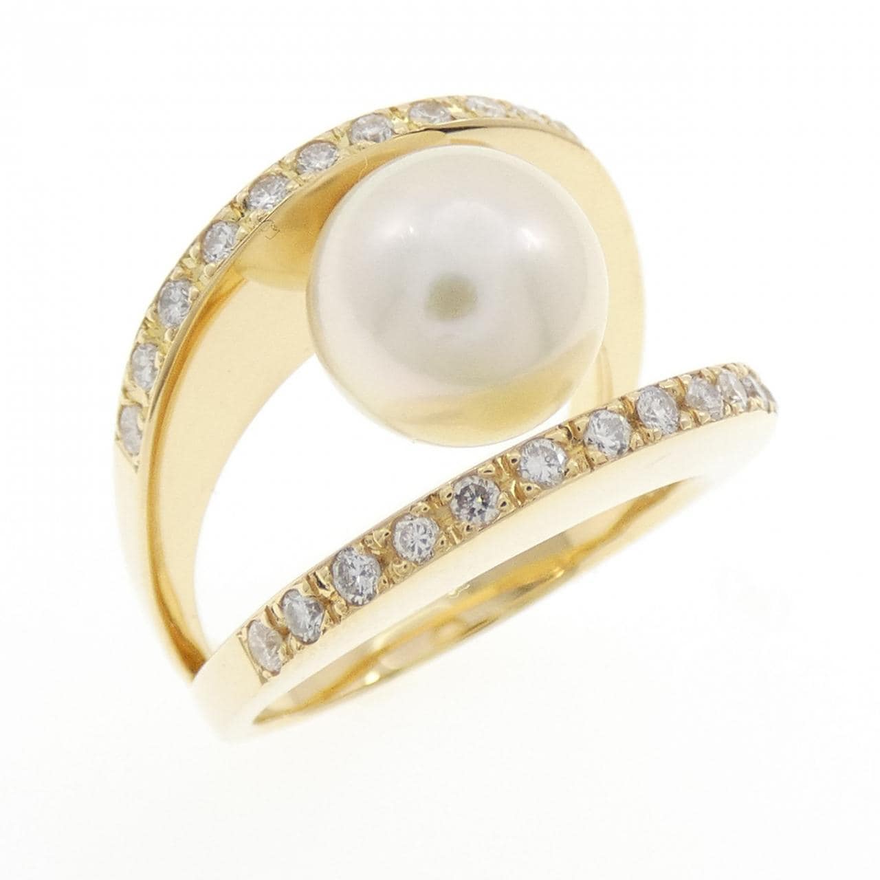 K18YG アコヤパール リング 9mm