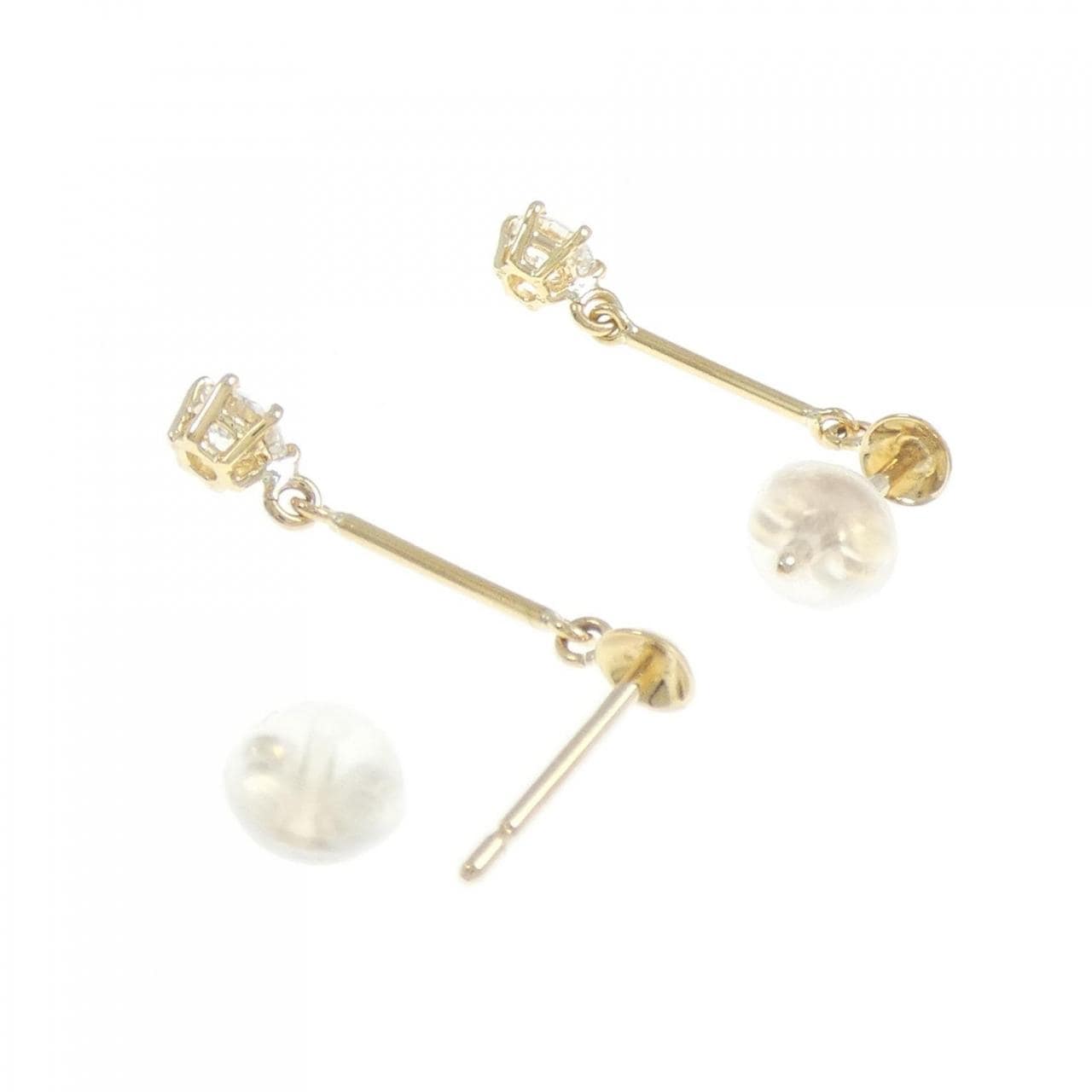 K18YG ダイヤモンド ピアス 0.36CT
