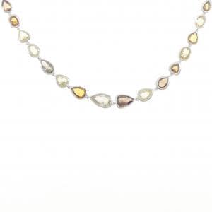 K18WG ダイヤモンド ネックレス 10.13CT