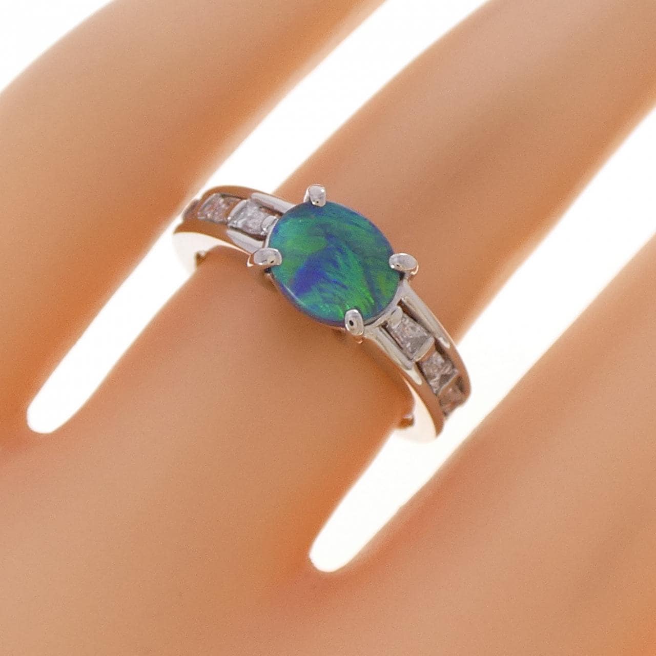 PT900 ブラックオパール リング 0.93CT