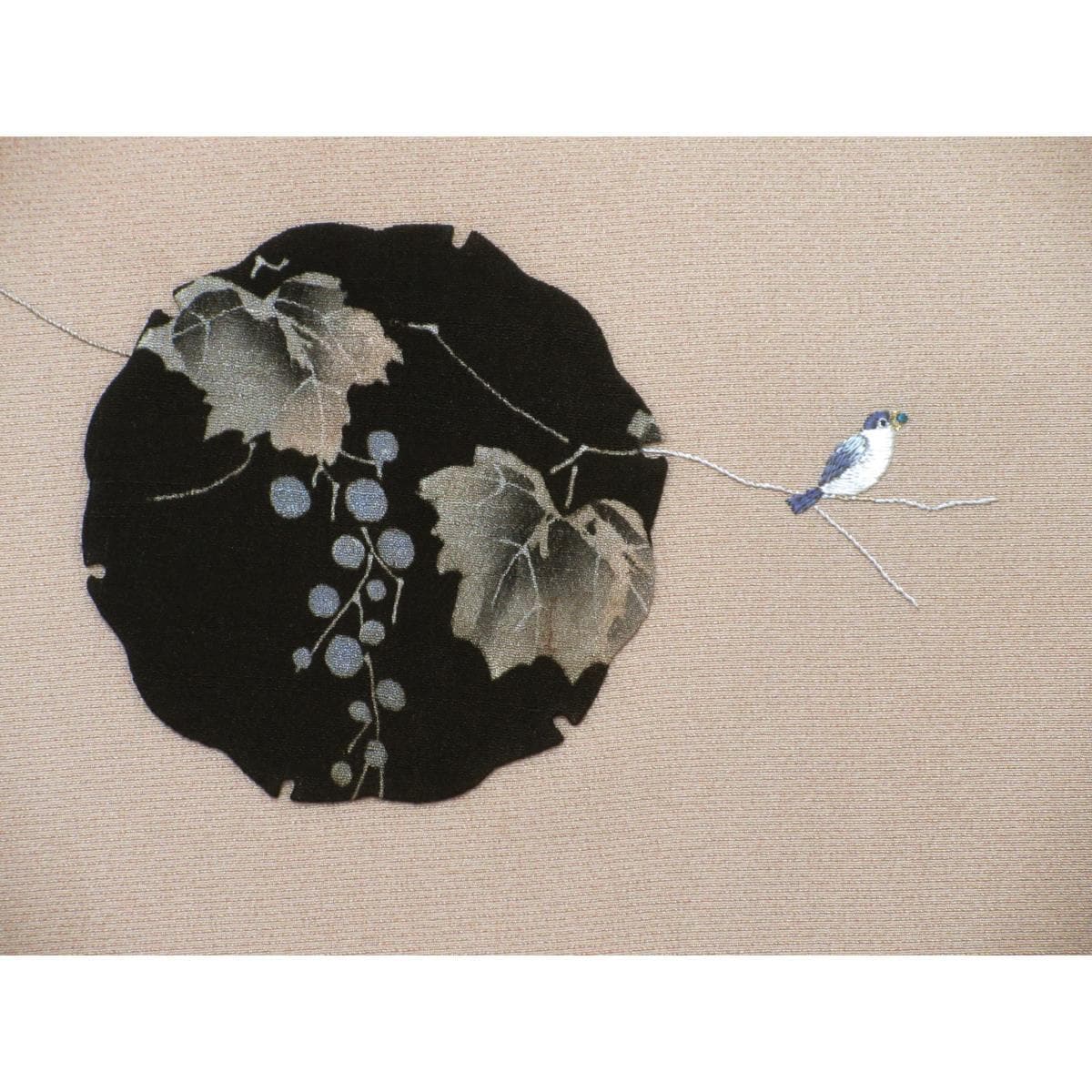 名古屋帯　アップリケ　刺繍入り