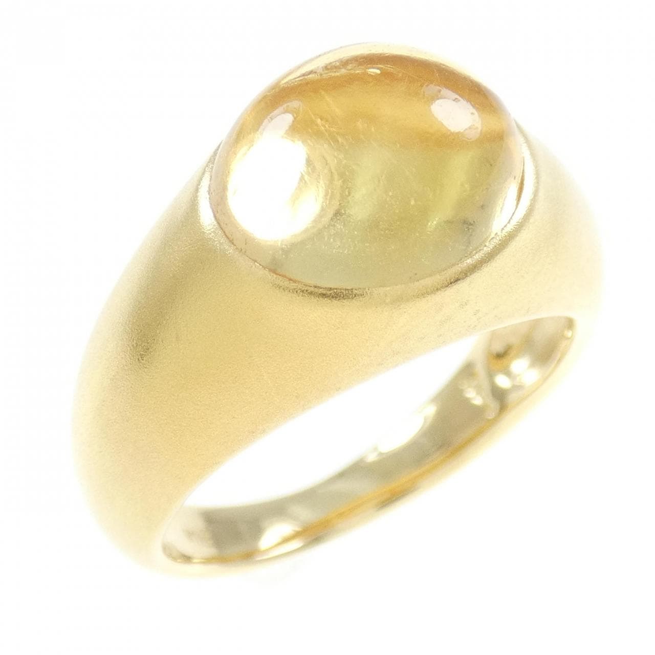 K18YG citrine ring