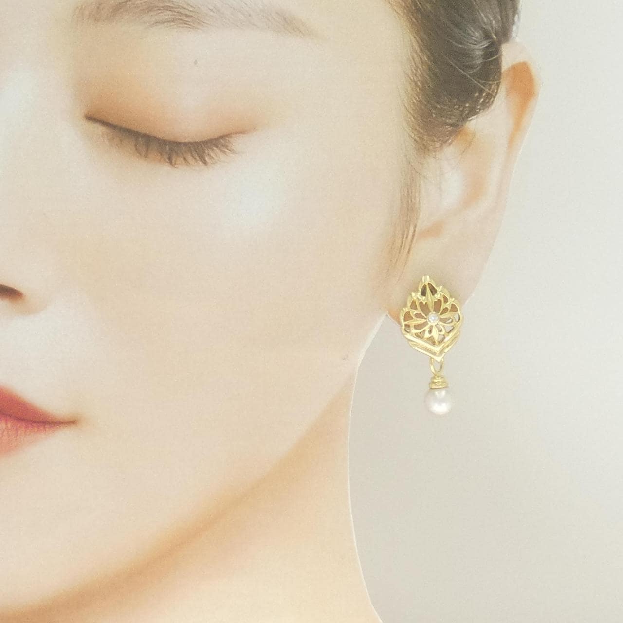 ミキモト アコヤパール イヤリング 7.6mm