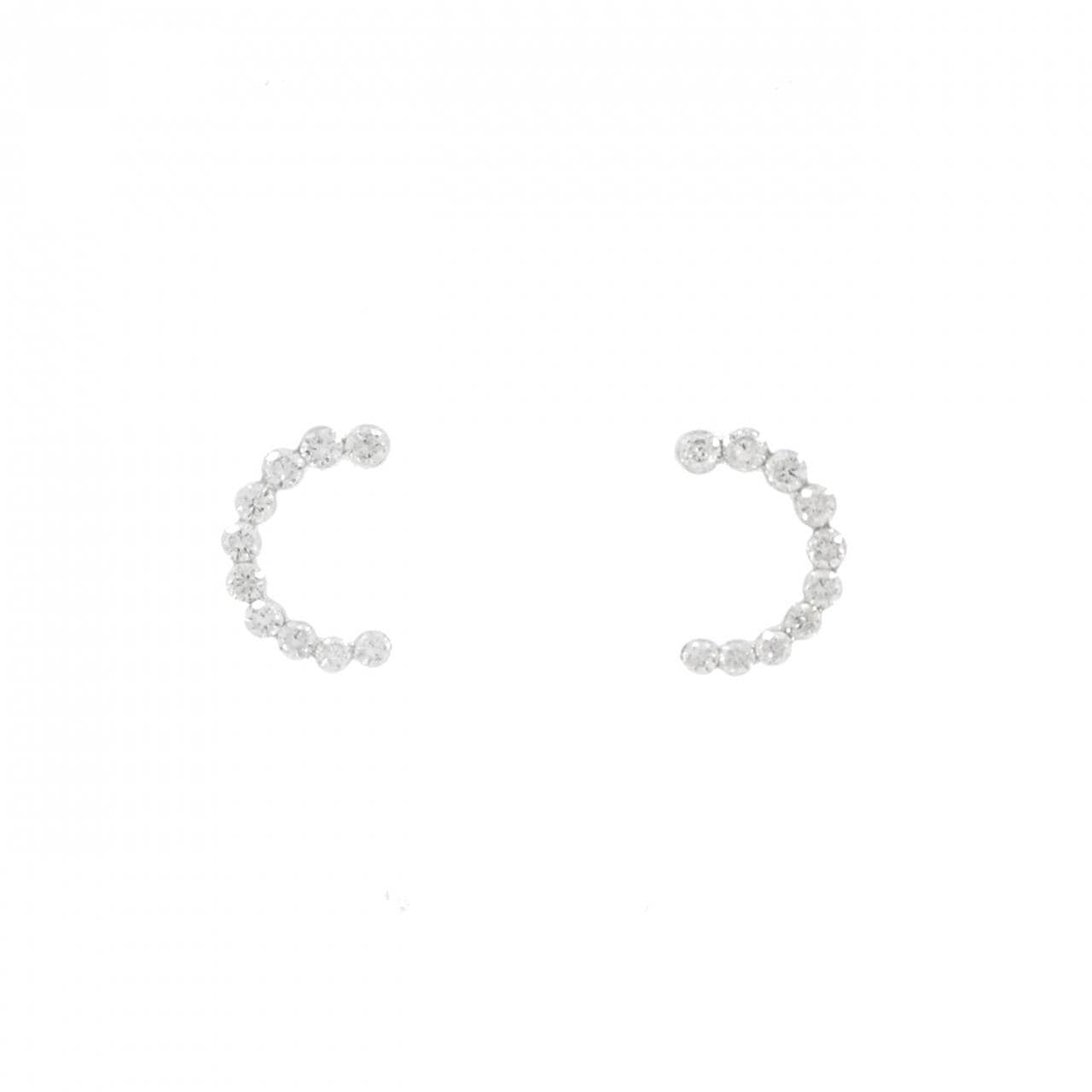 18KWG/K18WG Diamond earrings