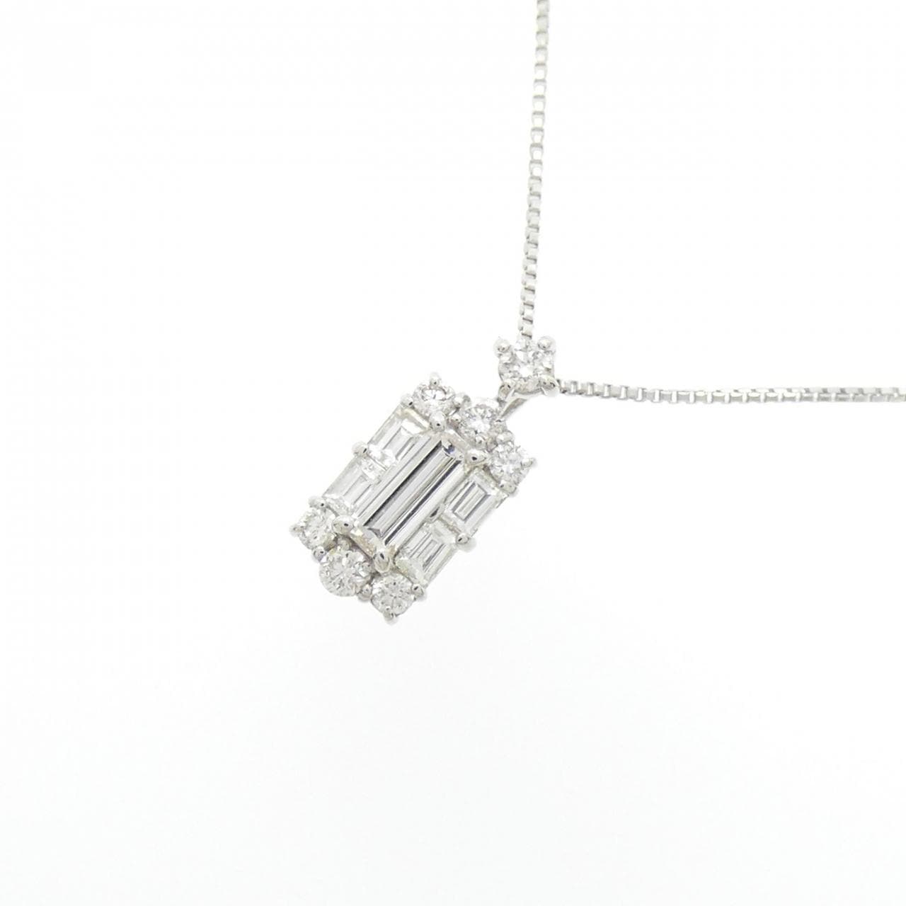 【新品】PT900/PT850 ダイヤモンド ネックレス 0.16CT