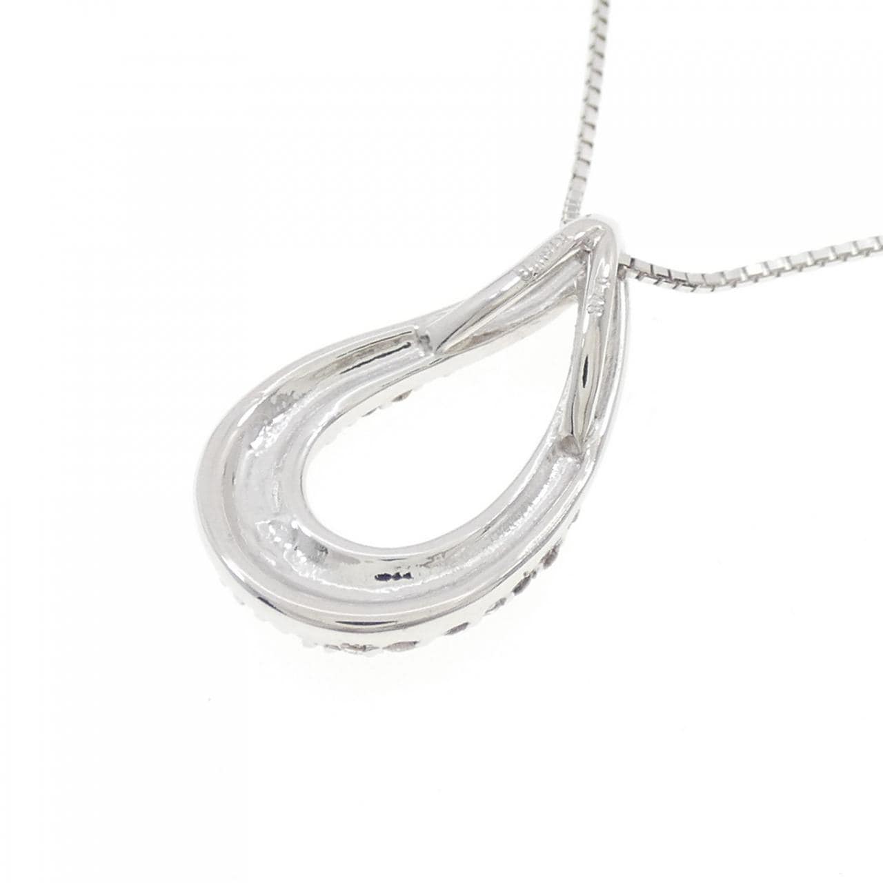 K18WG ダイヤモンド ネックレス 0.48CT