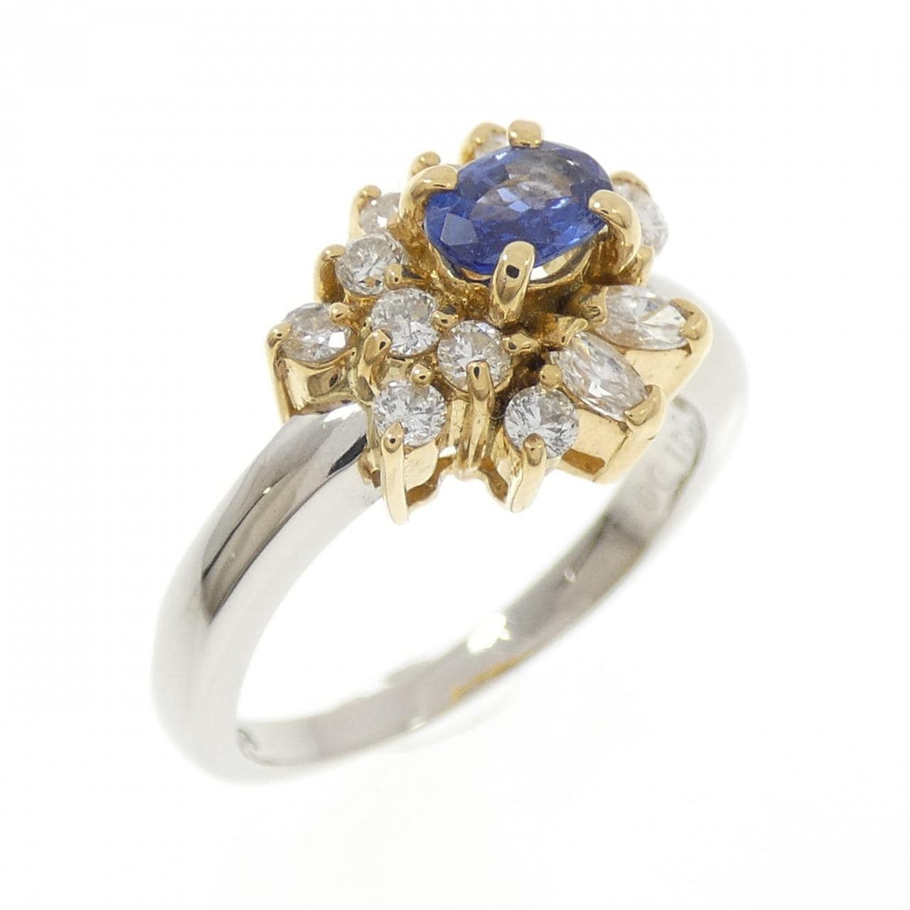 PT850/K18YG サファイヤ リング 0.41CT