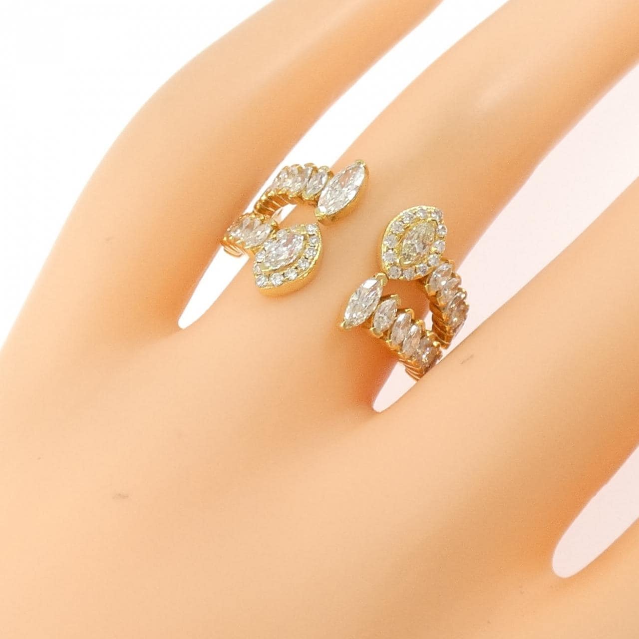 【新品】K18YG ダイヤモンド リング 1.57CT